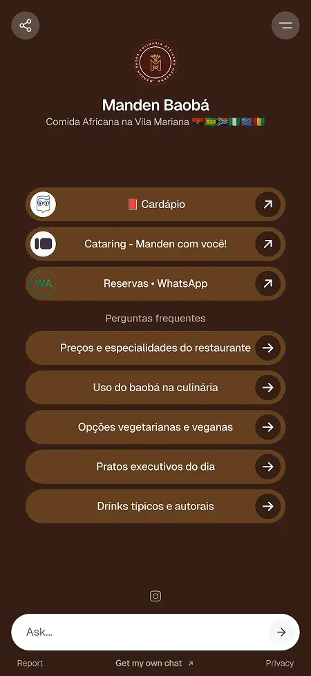 Manden Baoba — African restaurant